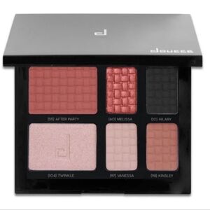 Doucce Eyeshadow Palette with Pink, Black, and Cream Shades Brand NEW